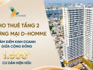 Cho thuê tầng 1 & tầng 2 thương mại dhomme & daqua