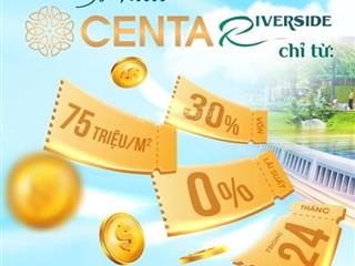 0% lãi suất trong 24 tháng, biệt thự 230m2 tại centa riverside, đối diện sun phù đổng.