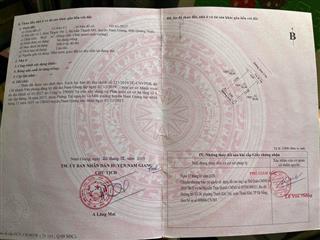 Bán nhanh BĐS chính chủ, ko qua trung gian, đường nhựa 5,5m Thị Trấn Thạnh Mỹ, Nam Giang, Đà Nẵng