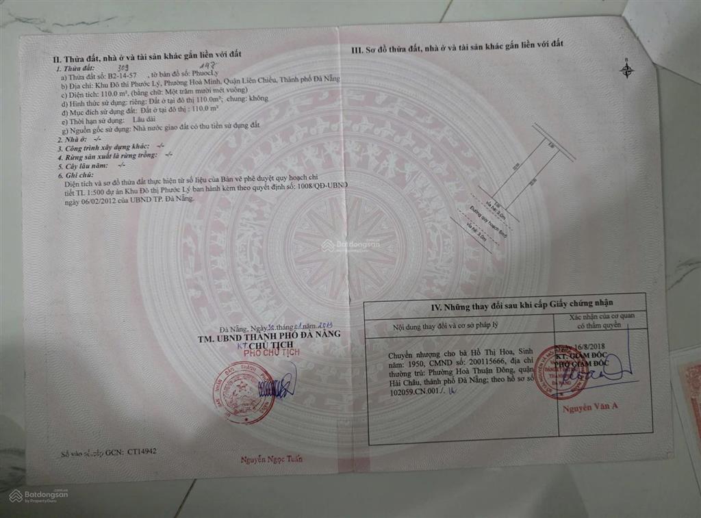 Bán đất phước lý 4 gần bến xe trung tâm đà nẵng