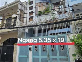 Hàng hiếm huỳnh văn bánh 5,35x19m trệt 2 lầu khu dân trí cao