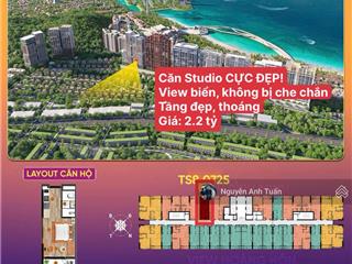 Bán căn studio quỹ ngoại giao view biển, đẹp nhất phú quốc, hướng mát, giá cực tốt, 30m2  2.2 tỷ