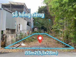 Bán gấp lô đất 155m2 giá 600tr đường an phú phường an tịnh, trảng bàng gần chợ  sổ hồng riêng