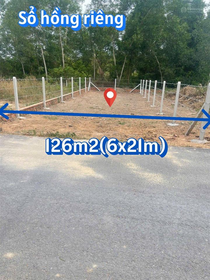 Bán gấp đất diện tích 126m2 giá 750tr đường bà thiên xã nhuận đức củ chi gần ủy ban  sổ hồng riêng