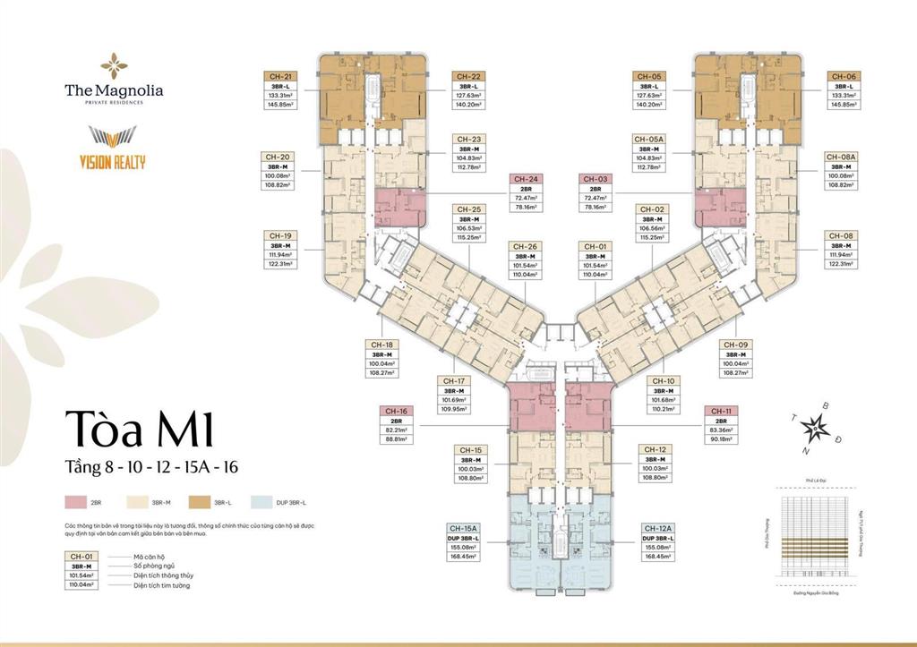 Booking mở bán magnolia  quỹ căn đẹp 2pn3pnduplex nhận ngay chiết khấu 2%. số lượng có giới hạn