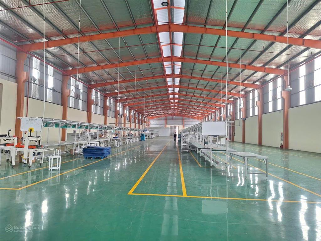 Cho thuê kho dock xưởng mới khu văn giang dt 100.000m² chia lẻ có cần trục 30t, ốp panel, xin fdi