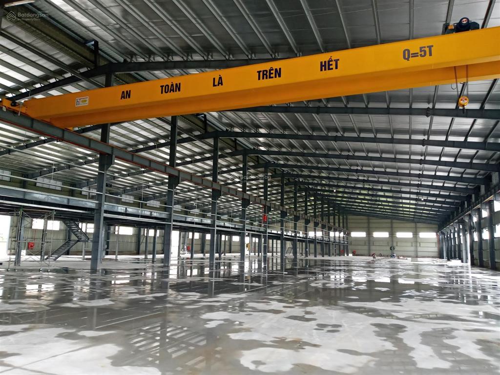 Cho thuê diện tích kho logic, xưởng 1 & 2 tầng panel epoxy mới đẹp sạch xin fdi, chế xuất pcc