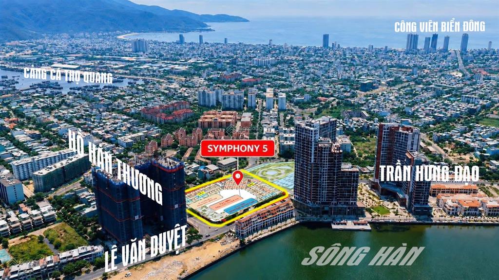 Symphony 5  căn studio view bến tàu sông hàn 1,88 tỷ  cơ hội x2 khi nhận nhà