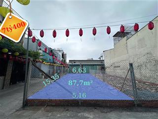 Bán đất lô góc nở hậu cực đẹp,hiêp bình chánh thủ đứctông 87,7m giá 7 tỷ 400,