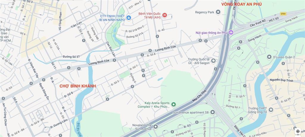 Chính chủ bán đất mt, vị trí hot, sát lương định của, gần vòng xoay an phú & chợ bình khánh, quận 2