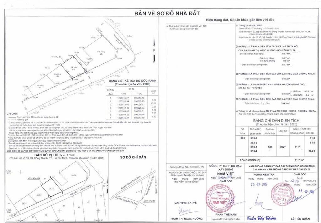 Bán lô đất 9x10m, 82m2 thổ cư  hẻm 6m, cách đặng thúc vịnh 100m, hóc môn  chỉ 2.8 tỷ thương lượng