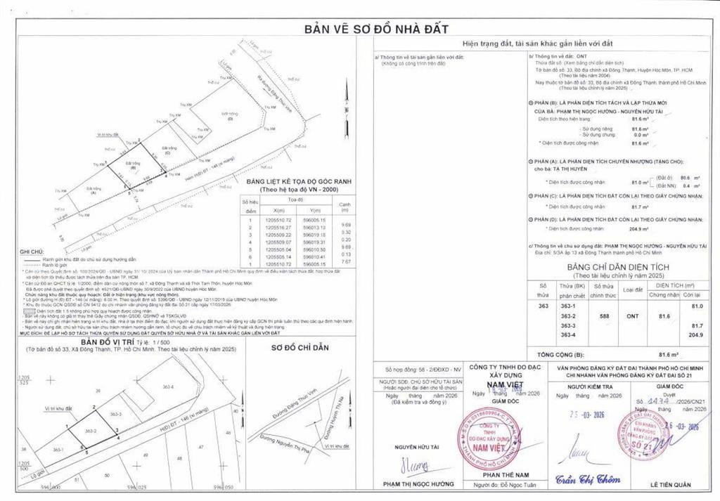 Bán lô đất 9x10m, 82m2 thổ cư  hẻm 6m, cách đặng thúc vịnh 100m, hóc môn  chỉ 2.8 tỷ thương lượng
