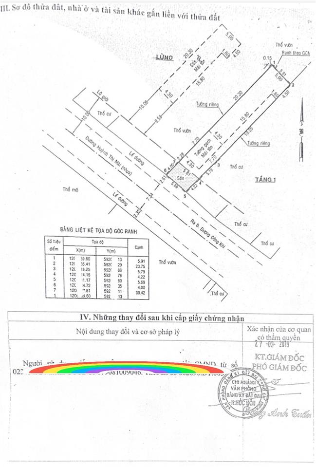 Bán nhà 5.9x34m, 200m2 thổ cư  mặt tiền huỳnh thị mài, gần dương công khi  chỉ 7 tỷ