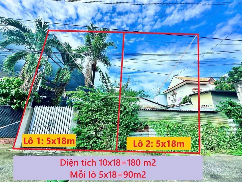 Lô đất thổ 5x18m  mỹ huề trung chánh hóc môn, gần tô ký  giá 3,6 tỷ tl