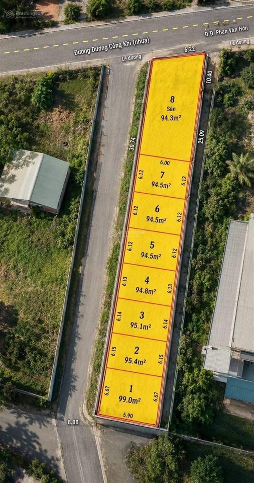 Đất phân lô dương công khi, gần ngã 3 giồng  6.2x15m, giá f0 3.2 tỷ tl giá tốt cho kinh doanh