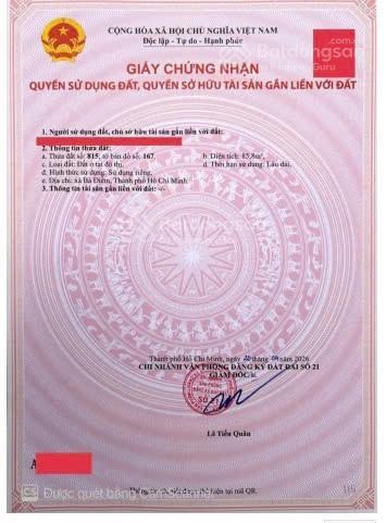 Đất phân lô dương công khi, gần ngã 3 giồng  6.2x15m, giá f0 3.2 tỷ tl giá tốt cho kinh doanh