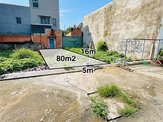 Bán đất 5x16m, cn 80m2 thổ cư  hẻm 5m trương thị như, xuân thới sơn  chỉ 2.55 tỷ