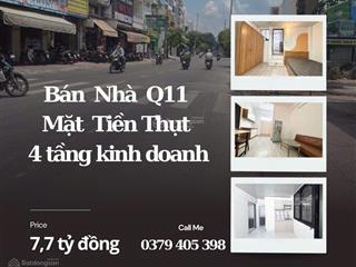Bán nhà q11 7.7 tỷ mặt tiền thụt kd tốt đường lạc long quân, quận 11