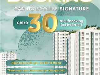 Booking dự án ecolife signature đà nẵng chỉ với 30tr/booking (có hoàn trả)