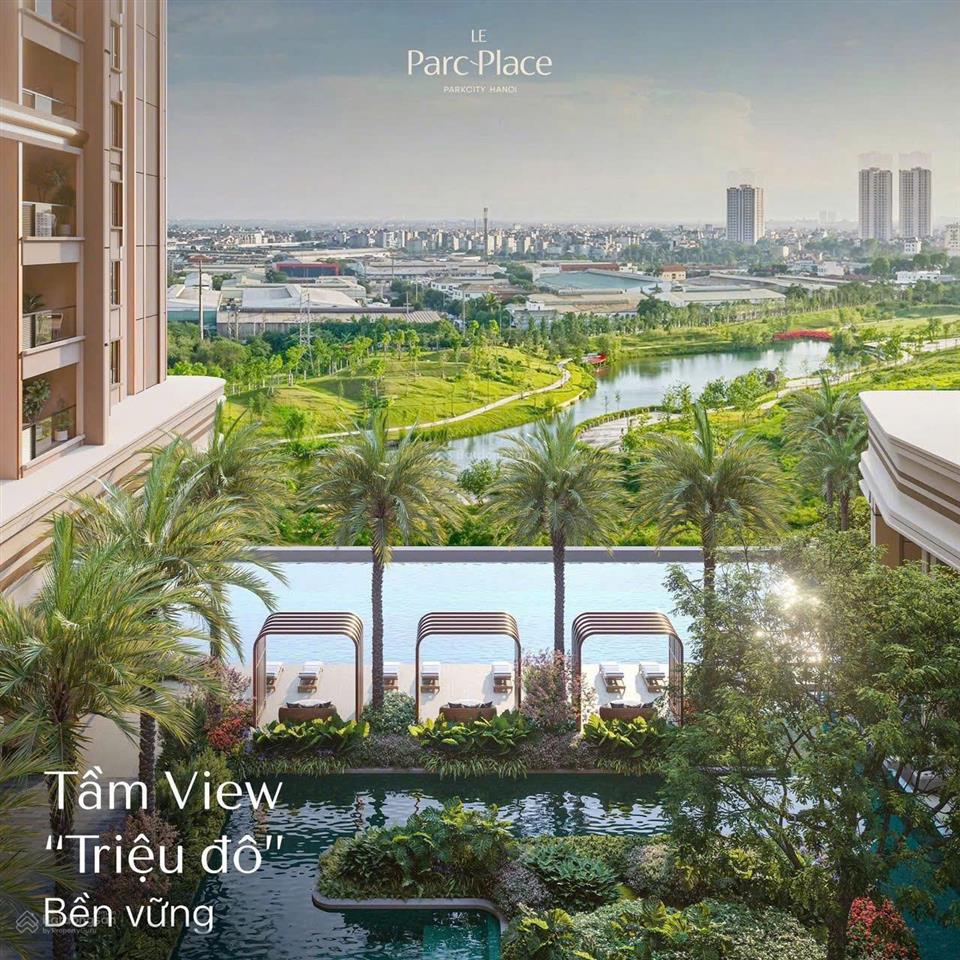 Phiên bản giới hạn chỉ 26 căn trên tổng 802 căn le parc place dt 158m2 3pn + , 2wc view hồ tầng 1x