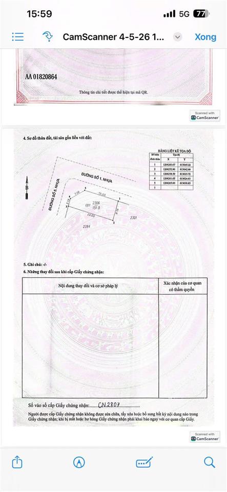 Chính chủ cần bán gấp lô đất trong kdc góc 2 mặt tiền ngang 8m full thổ cư xây tự do