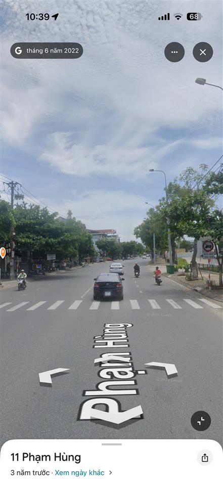 Bán đất tặng nhà mt phạm hùng 113m2 ngay đoạn sầm uất cầu cẩm lệ