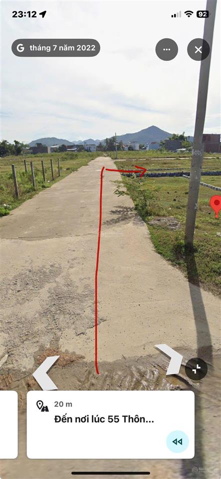1 tỷ 439 đã có thể sở hữu đất 100m2 full thổ cư đường ô tô phía bắc nha trang