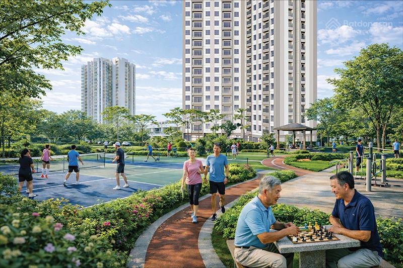 Trực tiếp từ cđt, mở bán căn góc 2pn view cực thoáng hướng cv yên sở, diện tích 69m²