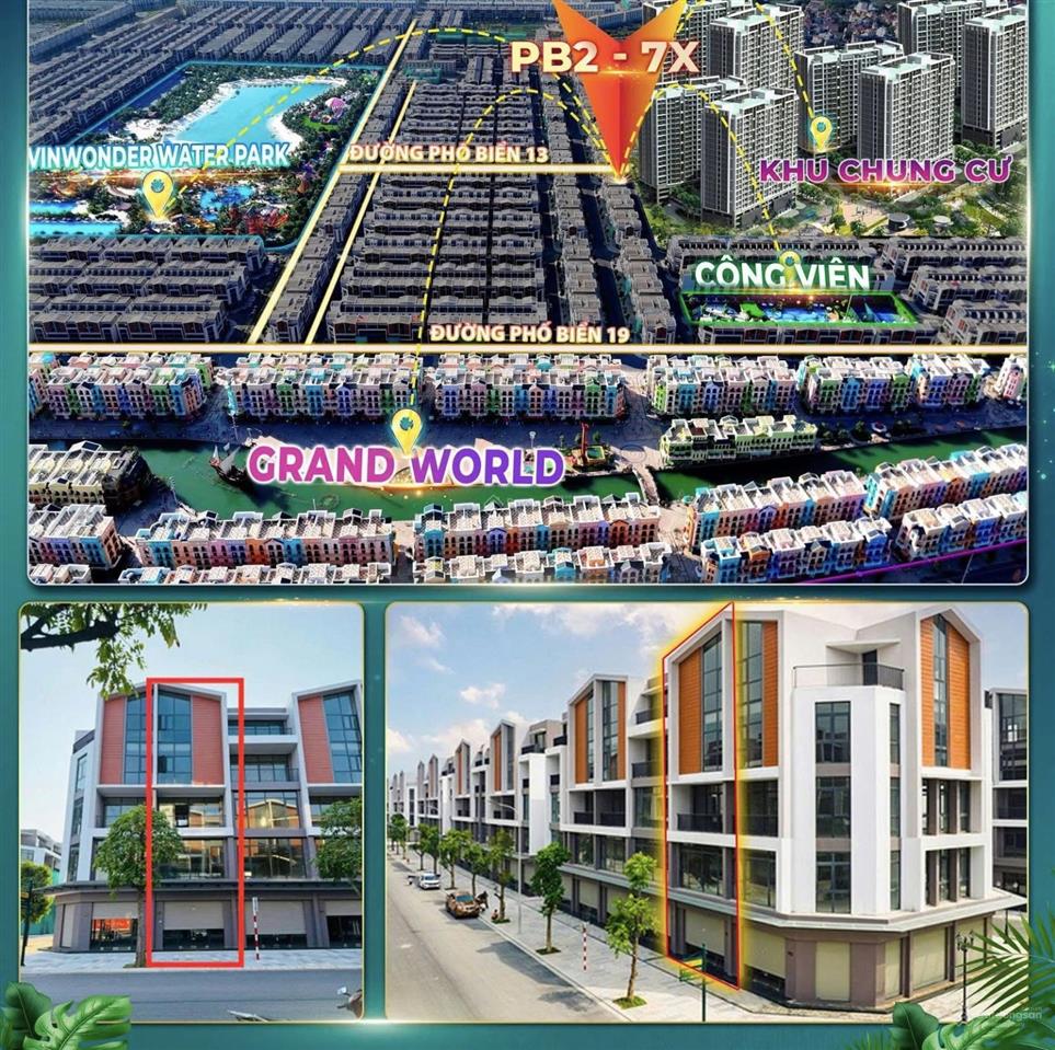 Shophouse pb2 đối diện 35 toà là chung cư 100m2 2 mặt tiền . đường 20m giá nhỉnh 17 tỷ