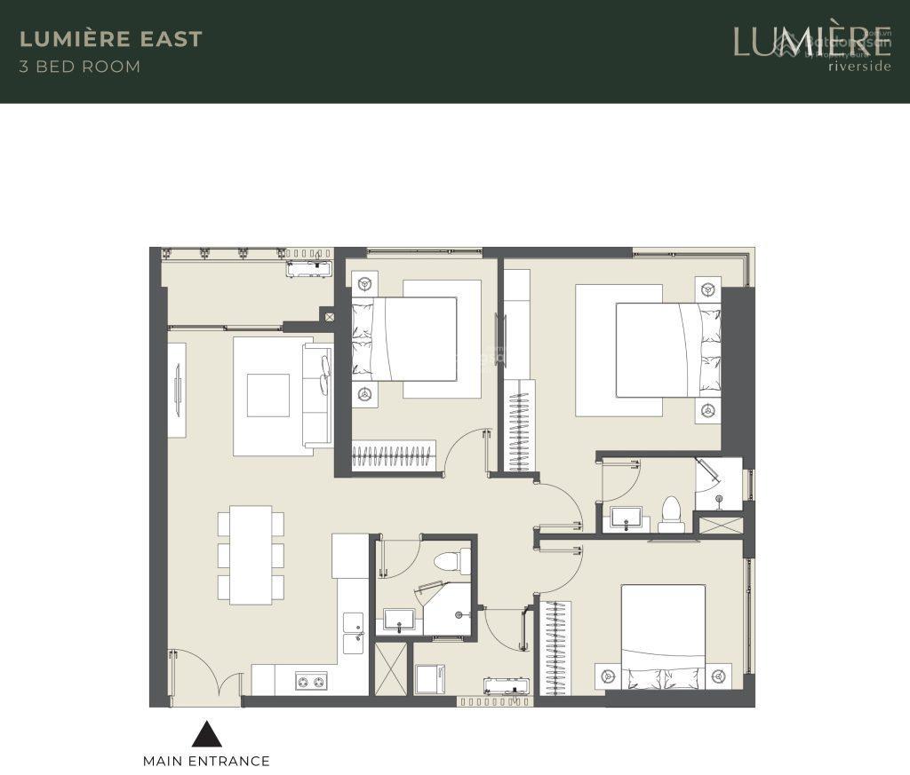 Độc quyền bán căn góc 3 bedroom lumiere riverside thảo điền tòa west quận 2