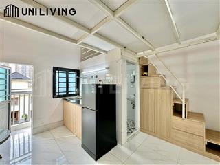 Cho thuê căn hộ mini có gác cao 2m, ban công full nội thất. gần khu đô thị sala