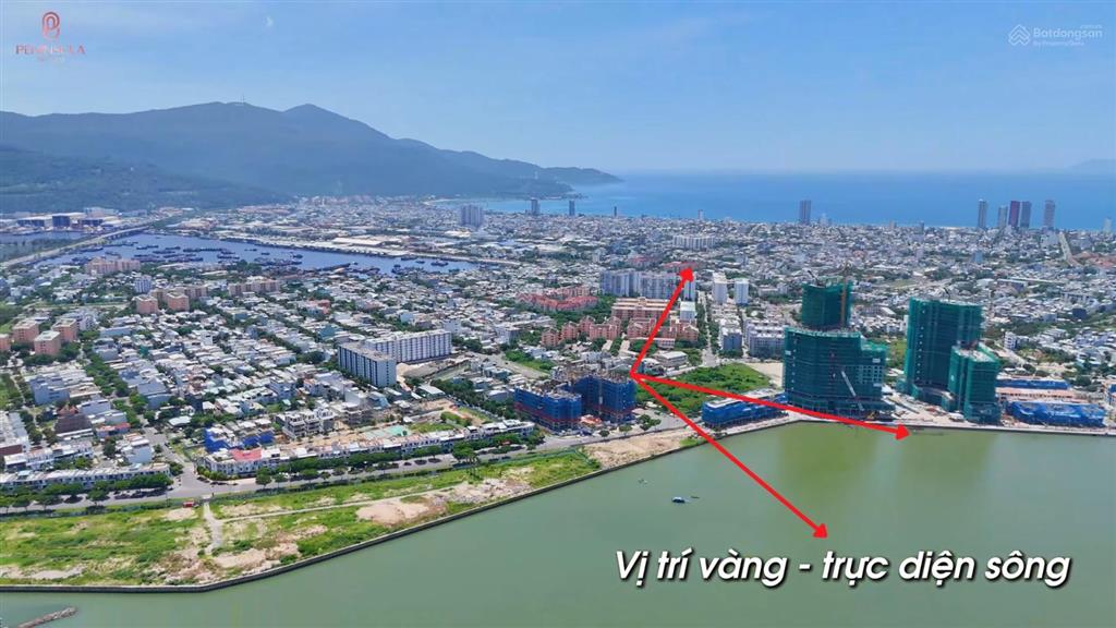 Căn nổi bật căn hộ cao cấp 2pn sông hàn, hàng ngoại giao giá cđt  dự án peninsula đà nẵng