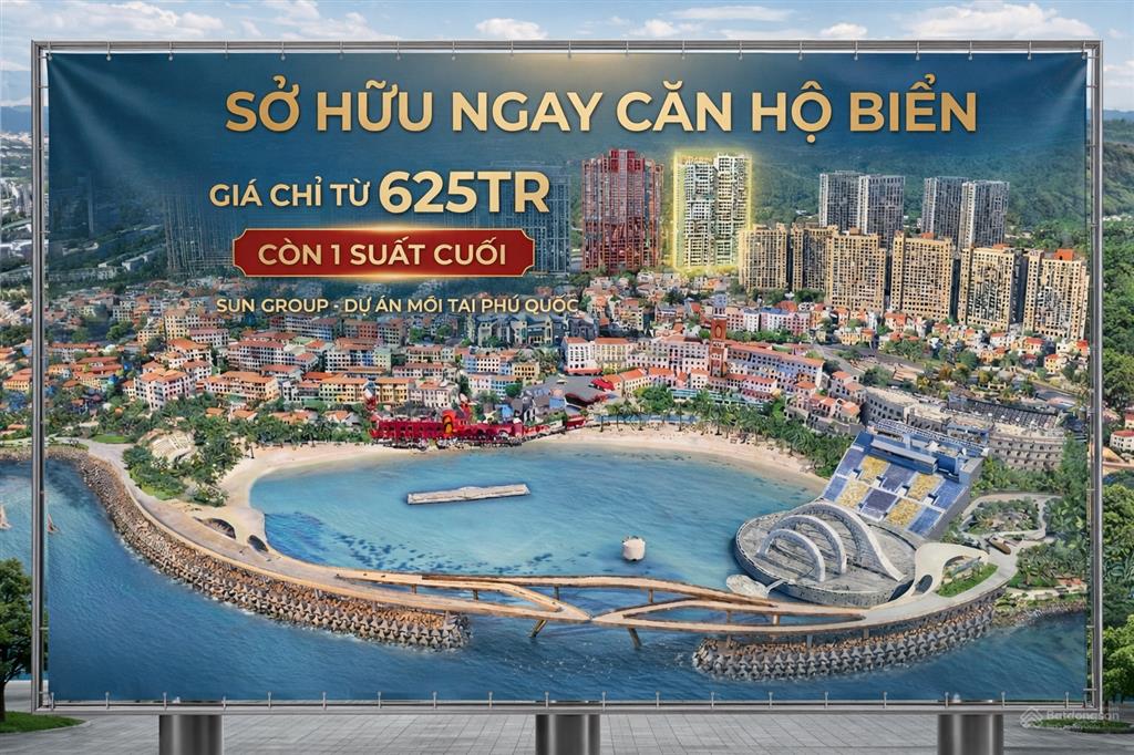 Chỉ từ 625 triệu vốn ban đầu  sở hữu căn hộ biển phú quốc view triệu đô