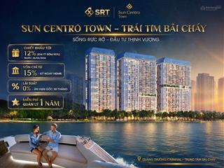 Chỉ từ 2.x tỷ sở hữu ngay căn hộ sun centro town bãi cháy  ck tới 22%  vốn 15% ký hđmb