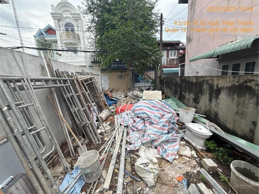 Bán đất hẻm 438, lê văn khương, 101,1m2, 4,96 tỷ, view đẹp hàng hiếm tại quận 12