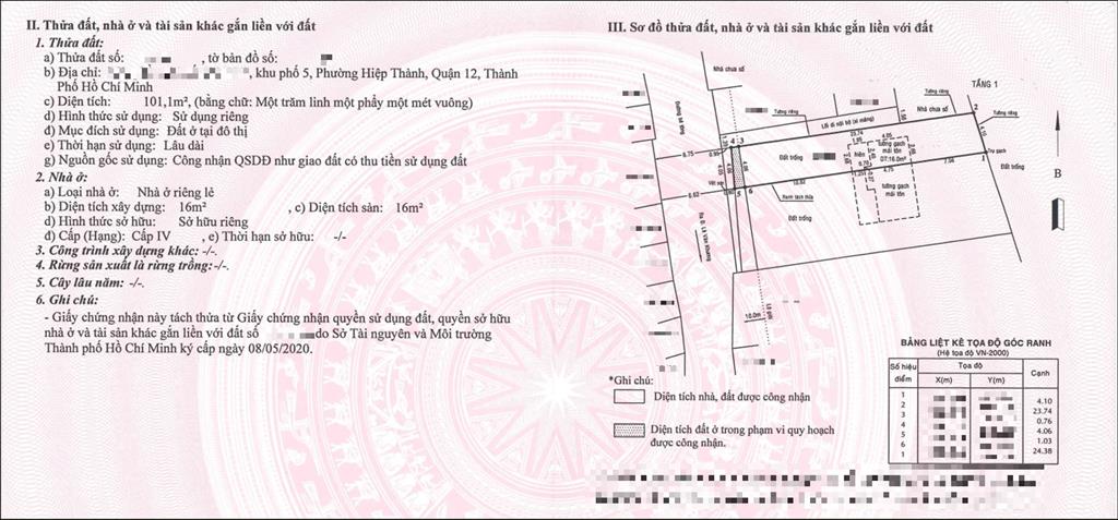 Bán đất hẻm 438, lê văn khương, 101,1m2, 4,96 tỷ, view đẹp hàng hiếm tại quận 12