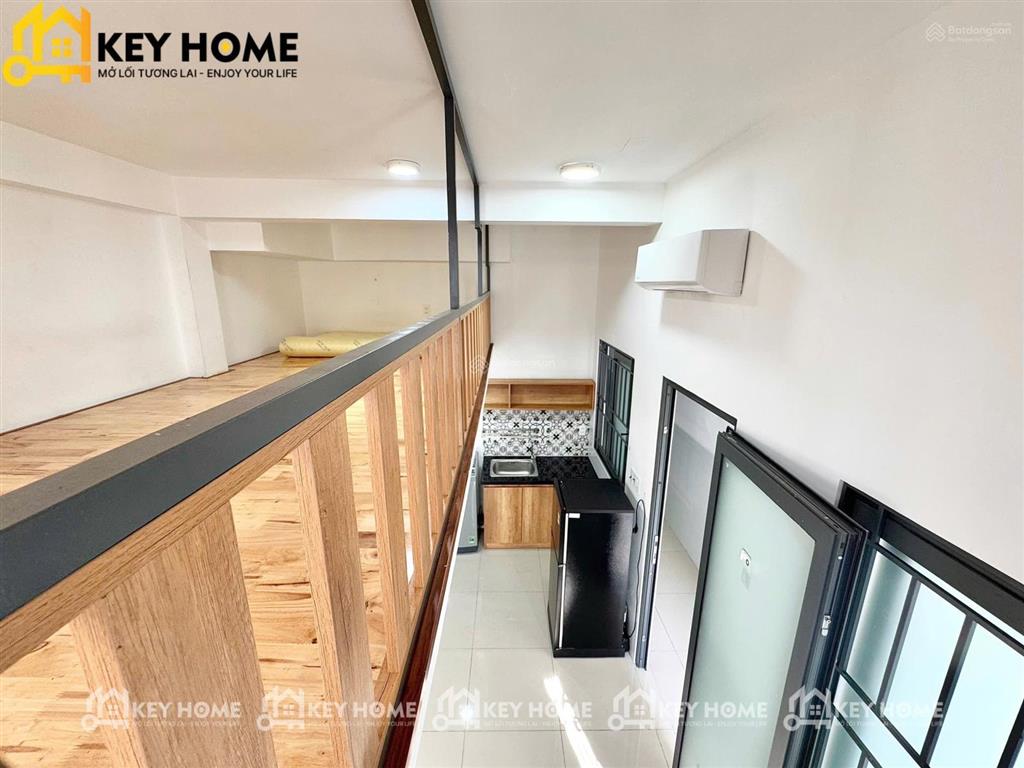 Cho thuê căn duplex cao 1m6 35m2 ngay công viên gia địnhsân bay tân sơn nhất