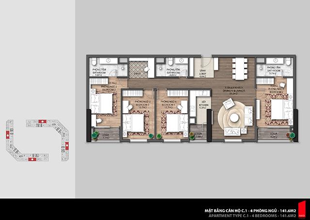 Bán cc the emerald, 90 triệu/m2, 140m2, 3pn, 2wc, chính chủ, hàng hot giá cắt lỗ,  0981 614 ***