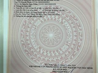 Bán lô đất ở 143,2 m2 tại xã hồng thái, tỉnh lâm đồng