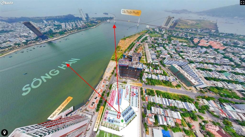 Căn ngoại giao trực triện sông hàn  tầng cao  dự án sun symphony5. khai thác cho thuê từ 20 tr/th