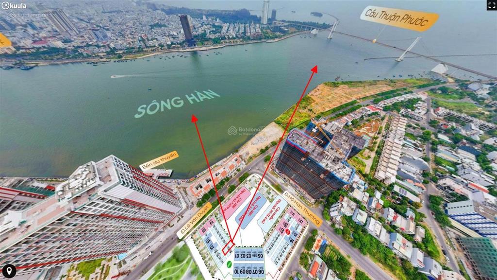 Căn ngoại giao trực triện sông hàn  tầng cao  dự án sun symphony5. khai thác cho thuê từ 20 tr/th