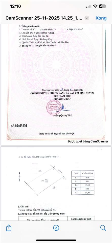 Chính chủ gửi bán gấp lô đất đẹp trung mỹ cạnh kcn bình xuyên dt 99m2 mt 6,6m nh đẹp sẵn sổ 950tr