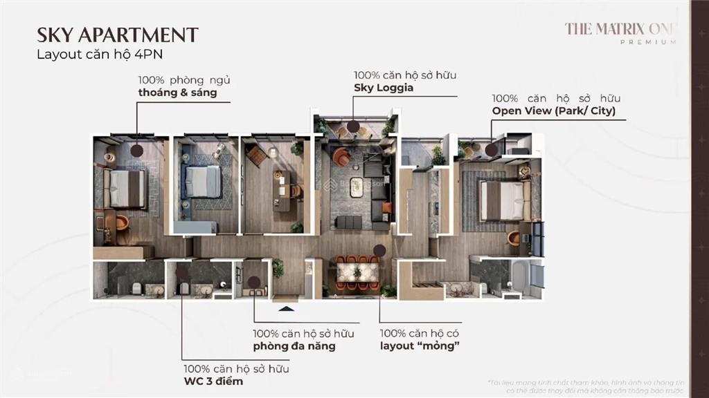 Bán cắt lỗ 1tỷ căn 4pn the matrix one 2 diện tích139,1m2 pttt thanh toán tiến độ
