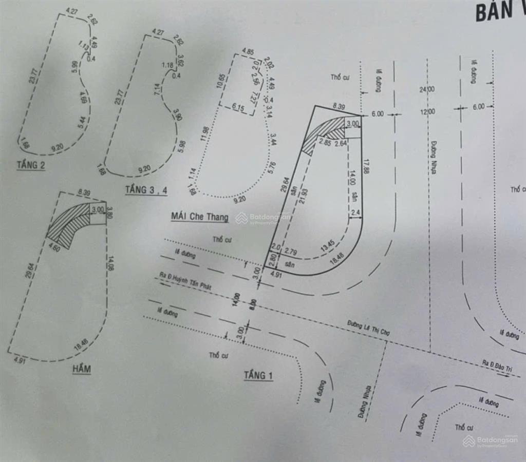 Bán toàn bộ căn nhà 48 lê thị chợ, đang cho thuê thu lợi tốt 1 trệt 4 lầu 1 sân thượng, 93 tỷ