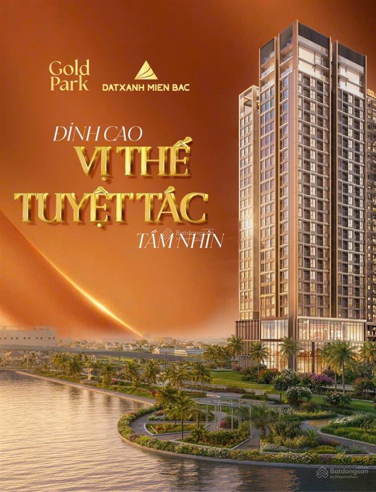 Bán gấp căn hộ 2,1 tỷ 46,5m2 tại gold park, bắc giang