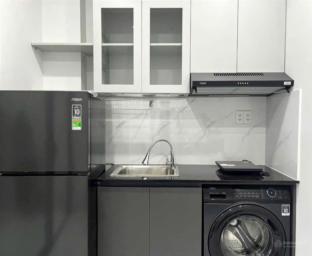 Căn hộ 1pn full nội thất ban công ngay điện biên phủ gần uef, hồng bàng, hutech