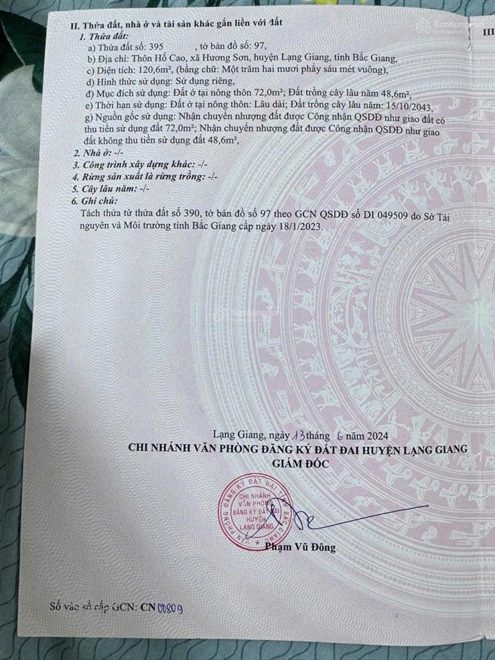 Mở bán vài lô đất siêu đẹp tại xã hương sơn, giá siêu hời 5xx triệu.