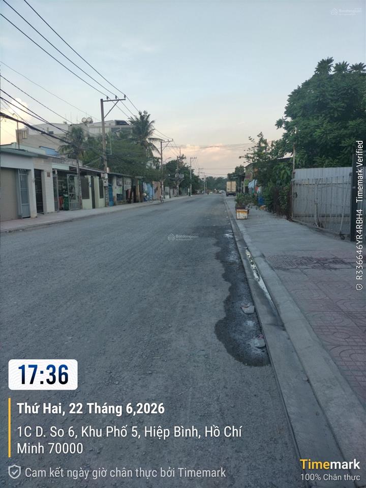 Bán đất thổ cư đối diện vạn phúc city quốc lộ 13, hẻm xe hơi cách hẻm xe tải 50m, 78m², 5,5 tỷ tl