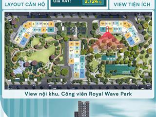 Bán gấp studio 30.7m2 giá chỉ 2.3 tỷ view trực diện hồ tạo sóng tại vinhomes ocean park 2