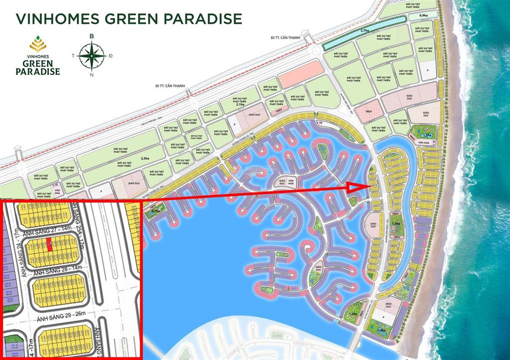 Nhà phố vinhomes green paradise chỉ 9,x tỷ, ngay khu phố chợ đêm cosmo bay, lời ngay 30%